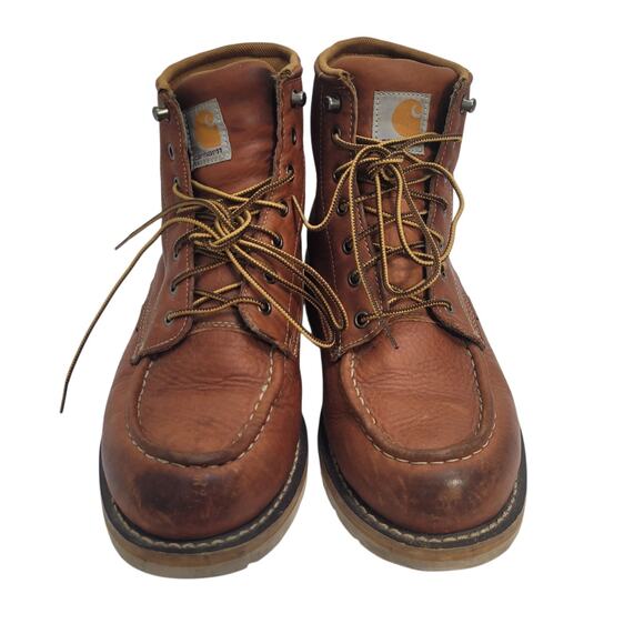 Carhartt Men's 6" Soft Toe Waterproof Wedge Boot CMW6175 Size 10 M Brown - Picture 3 of 11